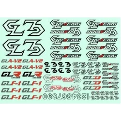 GL RACING – GL-CP003 – 3 clips de carrosserie version long noir – Rcorange