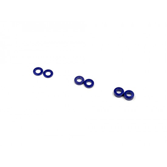2 x 4 Alum. coller set (0.5/1.0/1.5mm) BLUE*