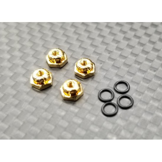2mm Lock nuts (Gold colour) - 4pcs*