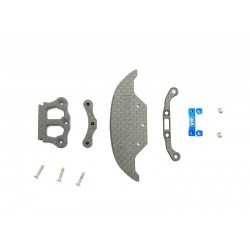 Giulia Front carbon bumper ＆ rear carbon post set for GL 488 GT3 hard body