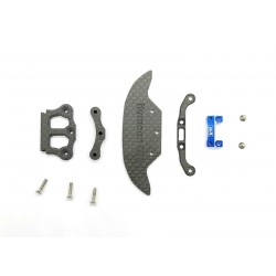 Giulia Front carbon bumper ＆ rear carbon post set for GL LBO GT3 hard body