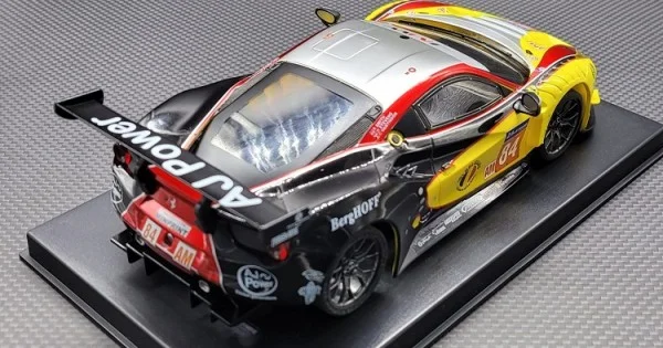 1/28 GL 488 GT3 body-010 (Yellow/Red) *Wheel Base 98mm*