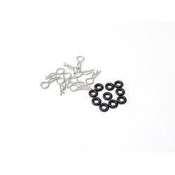 0.8 Mini Body clip with Oring set -10pcs*