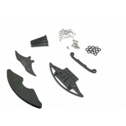 GLA Carbon reinforced bumper w/ body post set (Lexan Body)